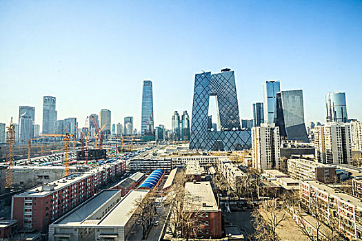 北京cbd地区建筑景观
