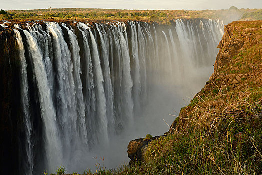 落下,水,维多利亚瀑布,津巴布韦,非洲