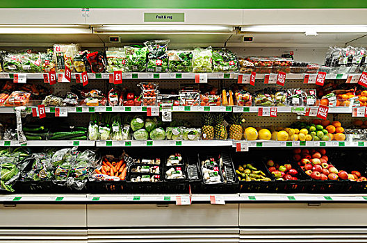 果蔬,超市,英国,欧洲