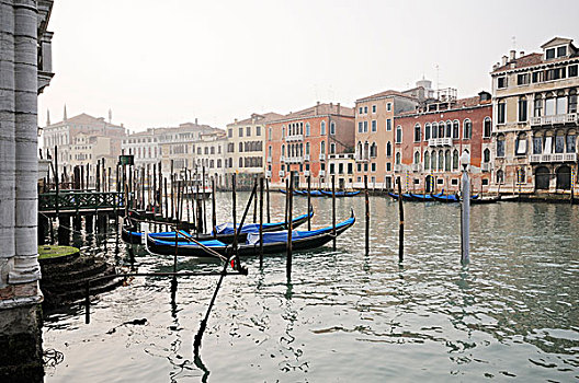 小船,大运河,邸宅,威尼斯,威尼托,意大利,欧洲