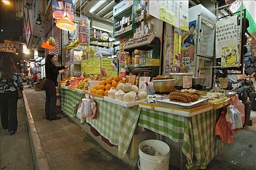 店,烹饪,市场,九龙,香港,中国