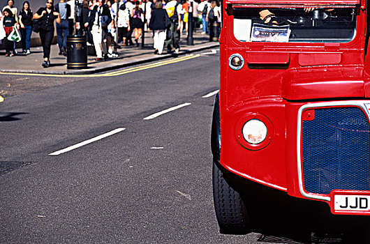 英国,伦敦,红色公交车