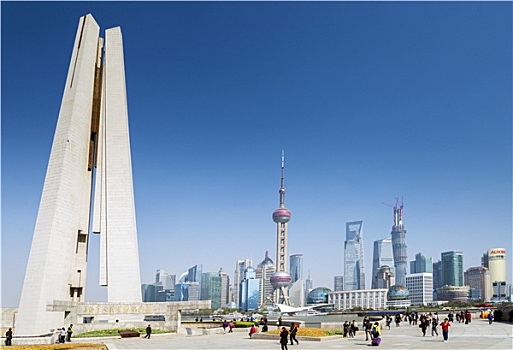 浦东,天际线,纪念建筑,上海,中国