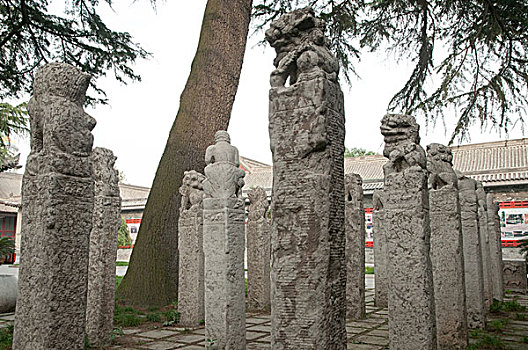 西安碑林博物馆雕塑藏品拴马石
