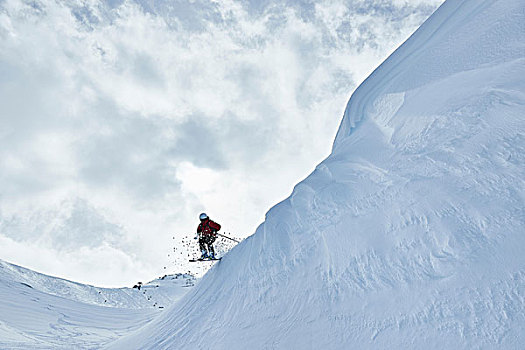 男人,滑雪,悉特图克斯,奥地利