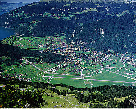 俯视,因特拉肯,瑞士