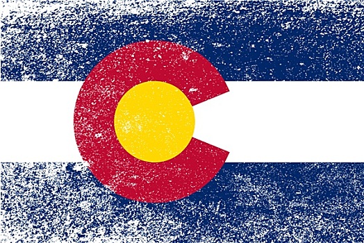 科罗拉多,旗帜,低劣