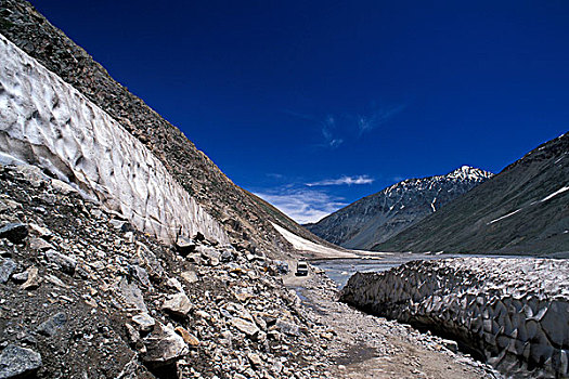 道路,河,靠近,地区,喜马偕尔邦,印度,喜马拉雅山,北印度,亚洲