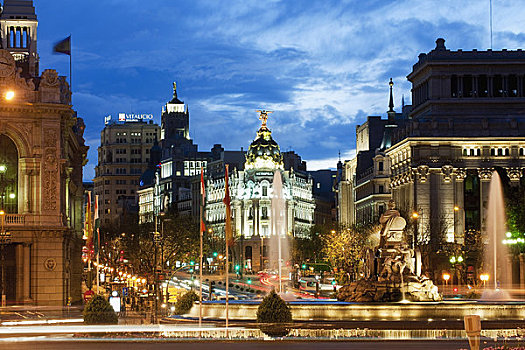 西贝列斯广场,阿卡拉大街,马德里,西班牙