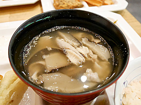 汤,日式,味增汤,菌菇汤