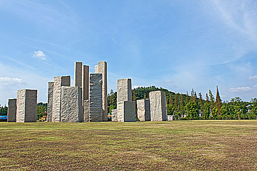 上海佘山月湖雕塑公园风光