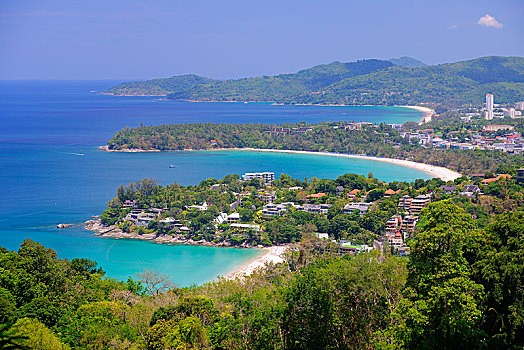 风景,海滩,视点,普吉岛,泰国,亚洲