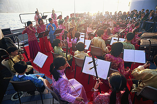 中国,管弦乐,表演,尖沙嘴,九龙,香港