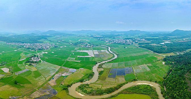 江西金溪,绿满田畴