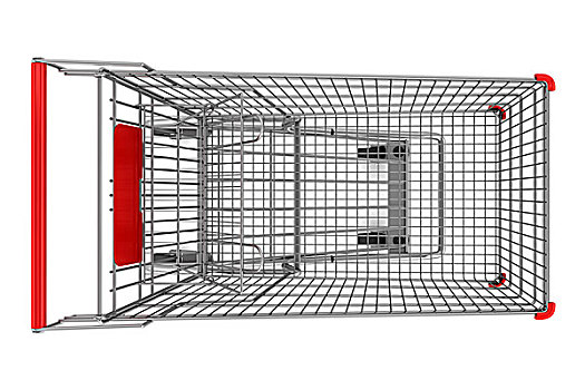 俯视,空,购物车,隔绝