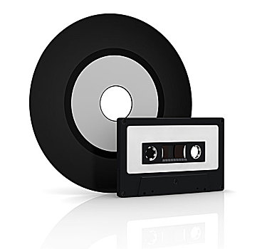 黑胶唱片,光盘,磁带