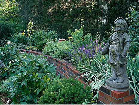 花园,雕塑