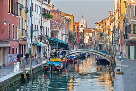 威尼斯,街道,运河