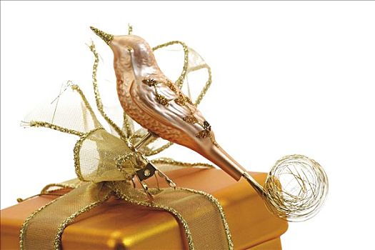 铜,鸟,圣诞饰品
