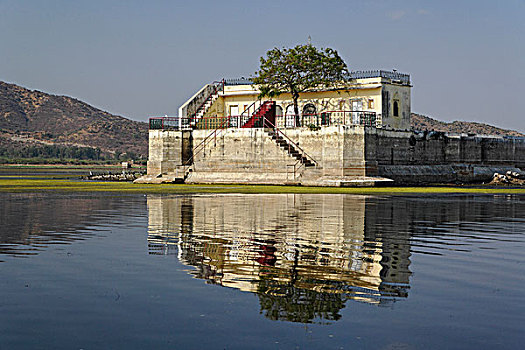 湖,皮丘拉,乌代浦尔,印度