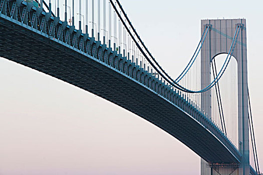 桥,日出,纽约,美国