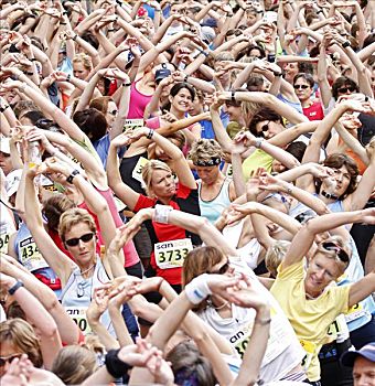 女人,开端,瑞士人,跑,六月,2008年,伯尔尼,瑞士,欧洲
