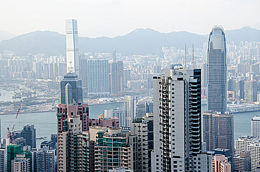 香港太平山远眺