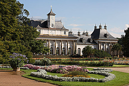 宫殿,公园,德累斯顿,德国