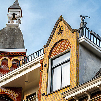 建筑细节,阿克马镇,荷兰