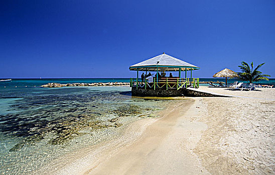 牙买加,奥乔里奥斯,酒店,海滩