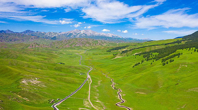 新疆的伊昭公路