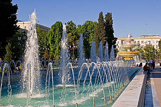 喷泉,巴库,阿塞拜疆