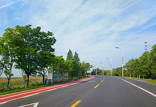 在路上,绿道长廊,道路素材