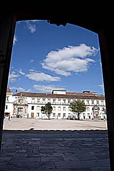 老,院落,大学,可因布拉,葡萄牙,2009年