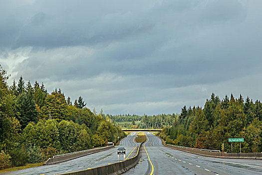 路湿,乌云,不列颠哥伦比亚省,加拿大