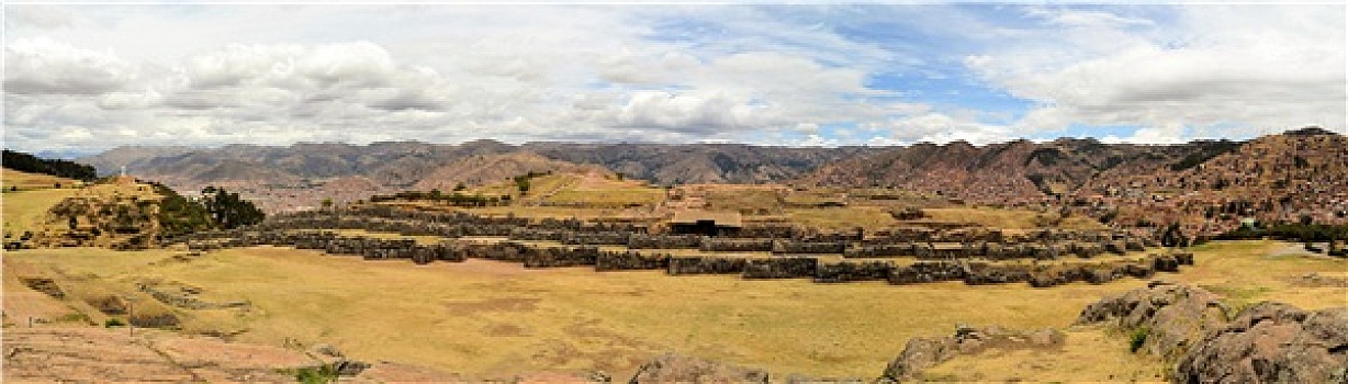 古老,印加,要塞,库斯科,秘鲁