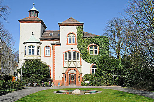 音乐学校,历史建筑,雷克林豪森,鲁尔区,北莱茵威斯特伐利亚,德国,欧洲