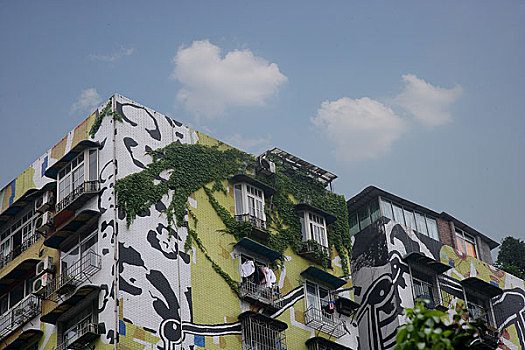 涂鸦艺术一条街,黄桷坪街景