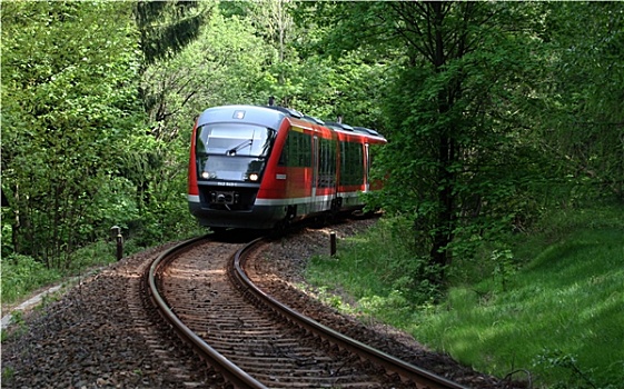 红色,列车,绿色,木头