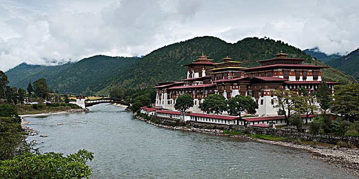普那卡宗,河,普那卡,地区,不丹