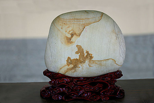 重庆花卉艺术节中展示的三峡奇石,训兽