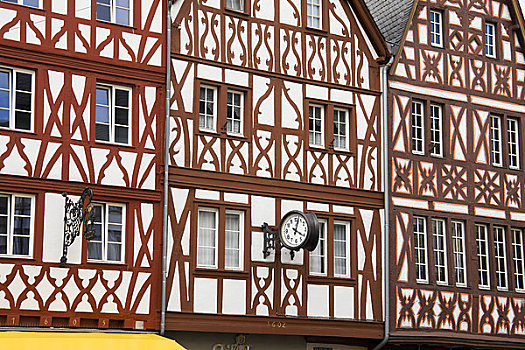 半木结构,房子,莱茵兰普法尔茨州,德国