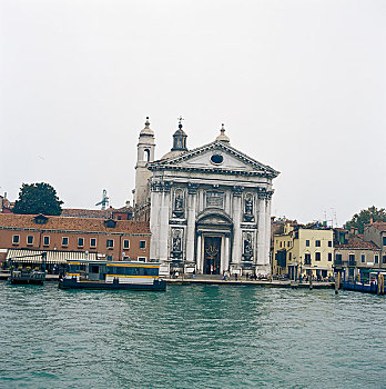 意大利威尼斯大运河及河畔建筑