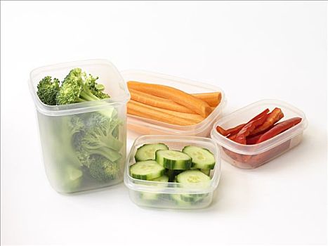 切削,蔬菜,塑料罐