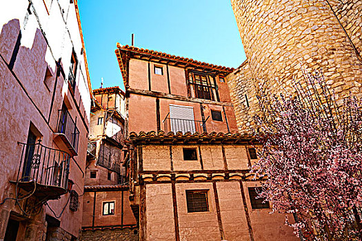 阿巴拉钦酒店,中世纪,城镇,乡村,特鲁埃尔,西班牙