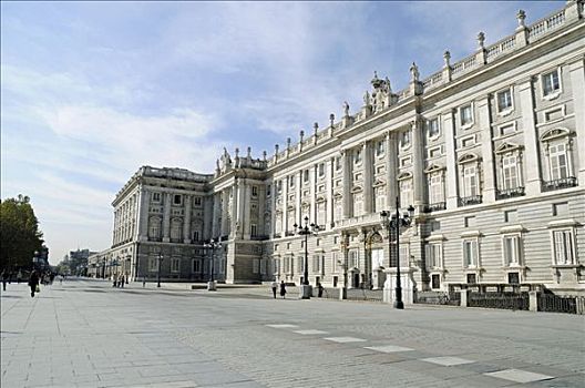 马德里皇宫,皇宫,东方,马德里,西班牙,欧洲