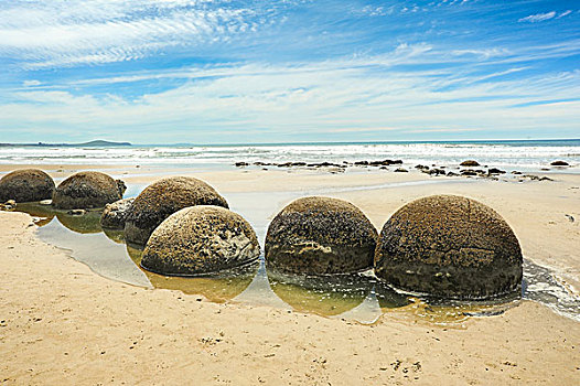 新西兰南岛摩拉基大圆石
