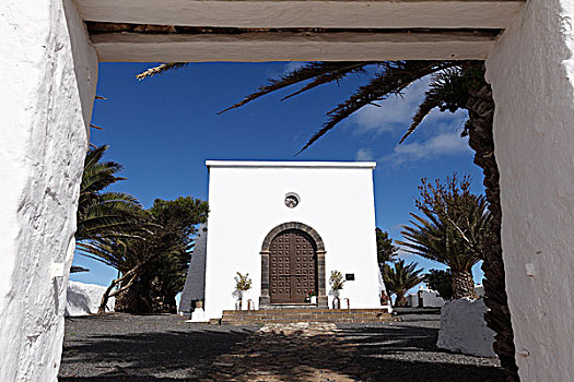 小教堂,兰索罗特岛,加纳利群岛,西班牙,欧洲