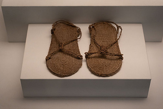 秘鲁莱梅班巴博物馆印加帝国植物纤维编织鞋
