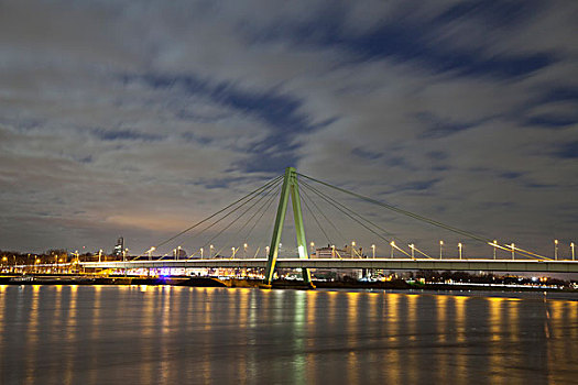 桥,上方,莱茵河,科隆,北莱茵威斯特伐利亚,德国,欧洲